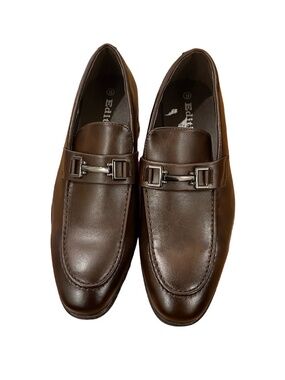 Edition Men's Brown Bit Loafer Dress Shoes Size 9 All Man-Made Materials